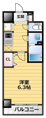 アドバンス大阪城北ルミウスの物件間取画像